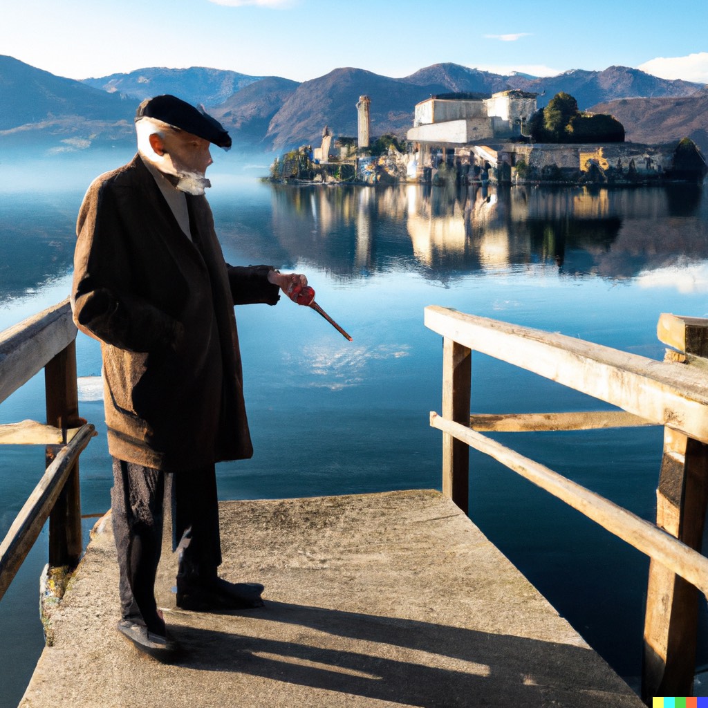Le Baron Lamberto sur l'île de San Giulio