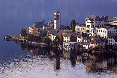 The village of Orta San Giulio on the shores of Lake Orta, a destination reborn after the environmental restoration of the lake