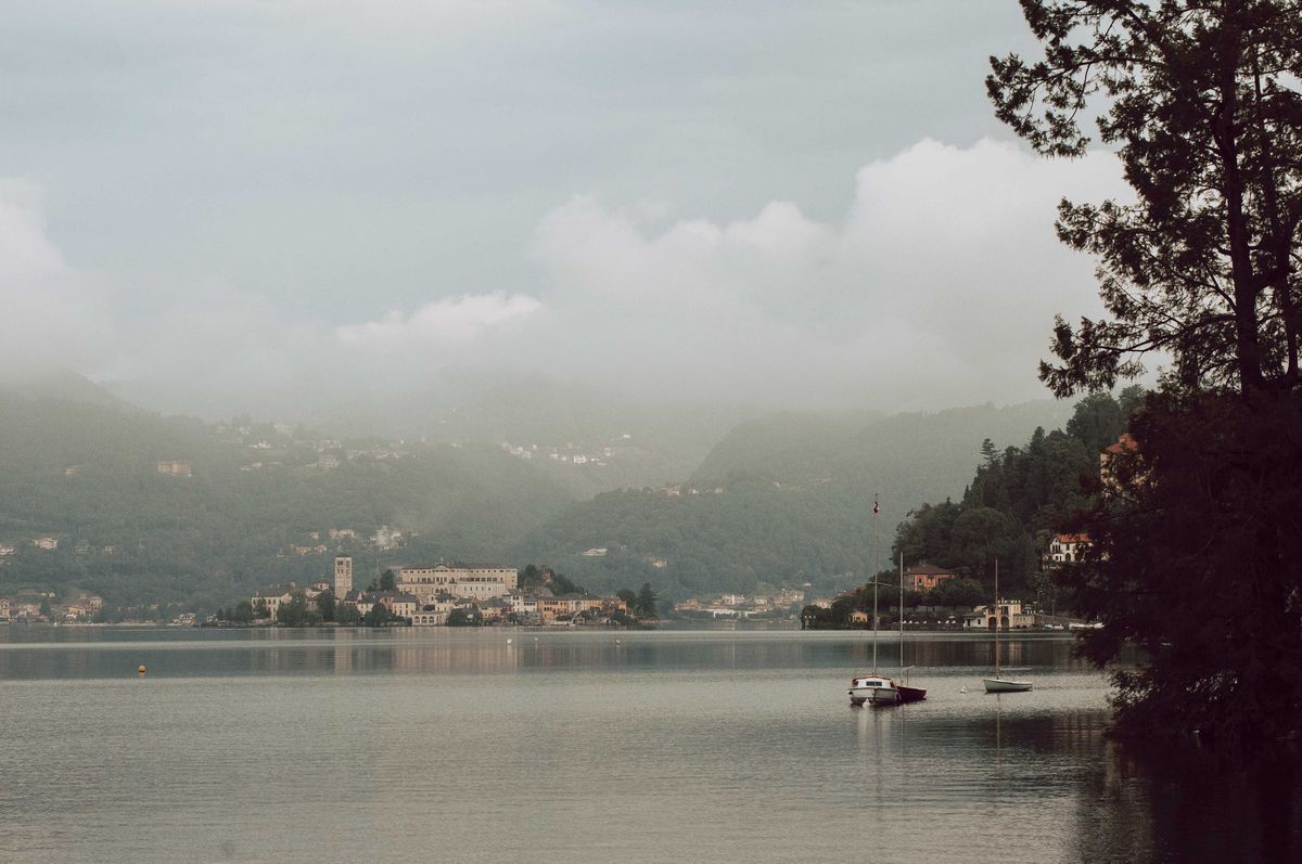 Un matin voilé sur l’île San Giulio.