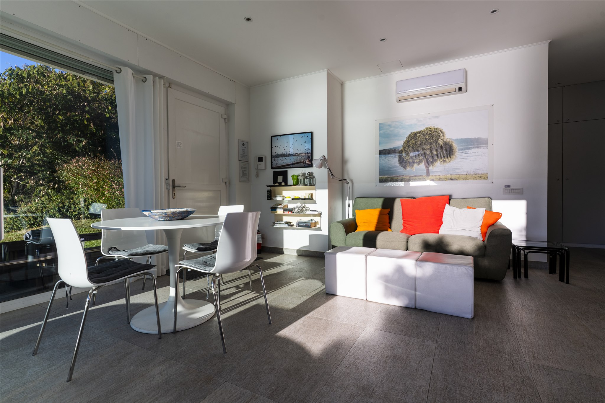 Living room dining area and entrance